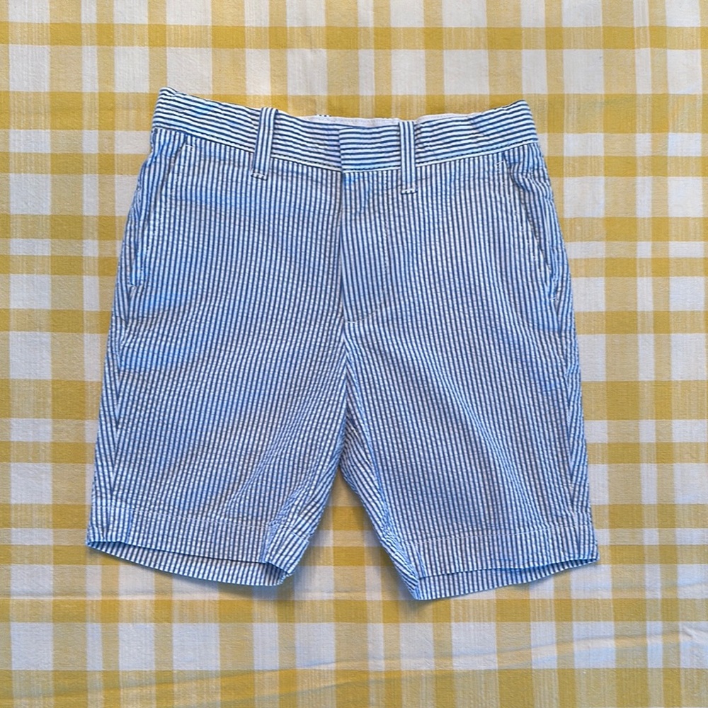 Crewcuts by J. Crew Blue Seersucker Shorts Size 6